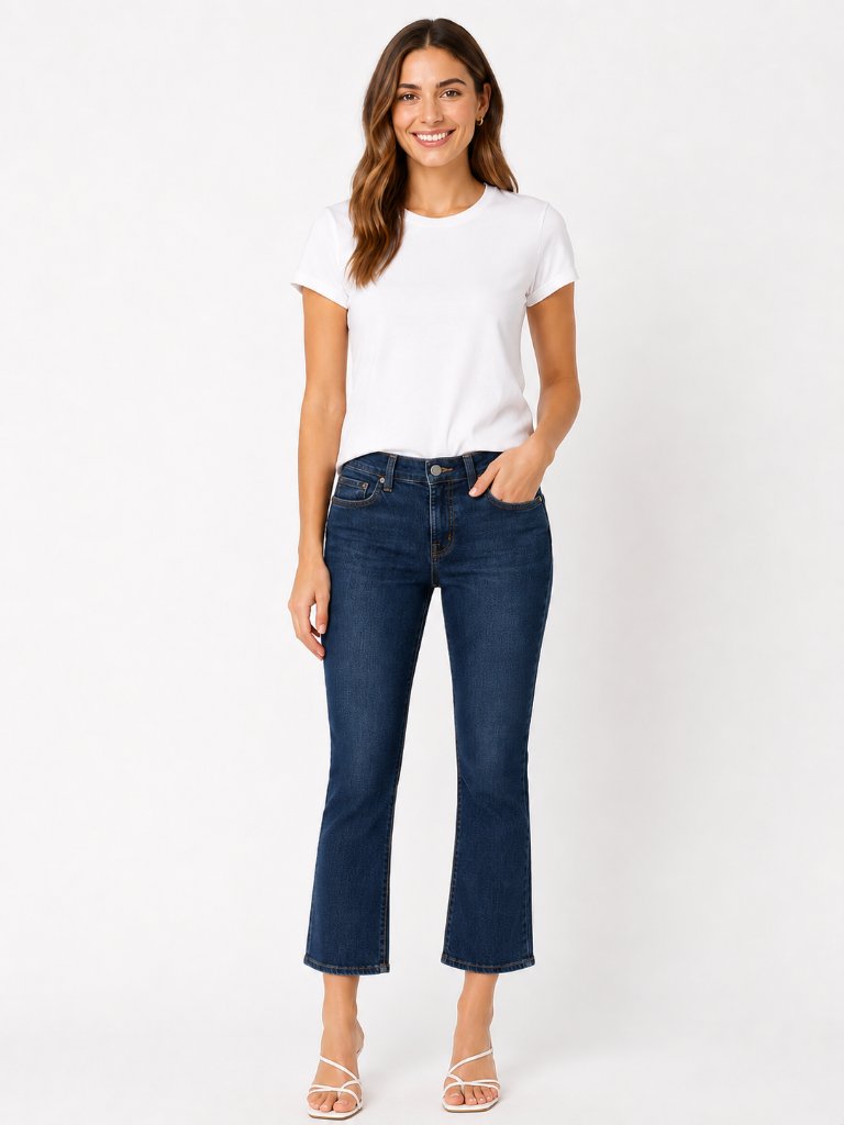 J Brand Jeans Size 28 Kick Flare Pure Murphy Crop Style 126c032